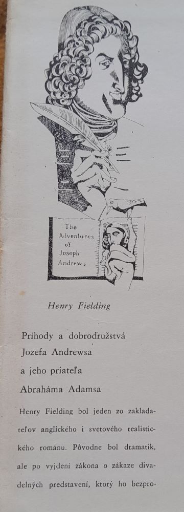 Jozef Andrews / Príhody a dobrodružstvá Jozefa Andrewsa a jeho priateľa Abraháma Adamsa