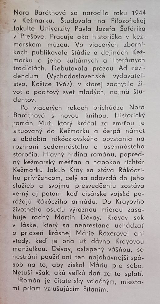 Muž, ktorý kráčal za smrťou / Pôvodná tvorba