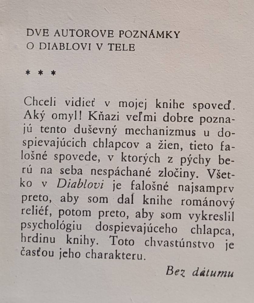 Diabol v tele / Edícia Záhrada