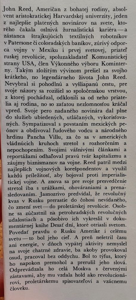 John Reed / Postavy a osudy
