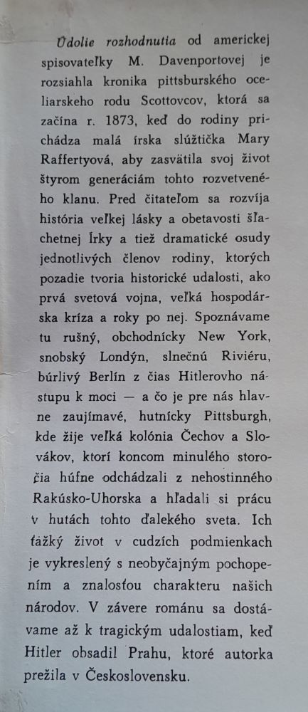 Údolie rozhodnutia 2. Paul 1889-1929 / Tvorba národov