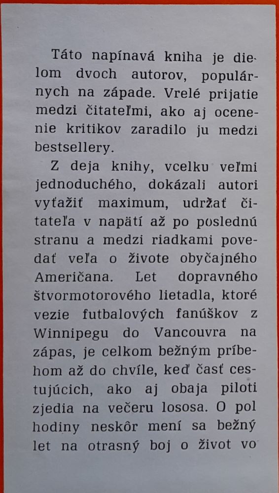 Let do nebezpečenstva / Let 714 / A. Hailey