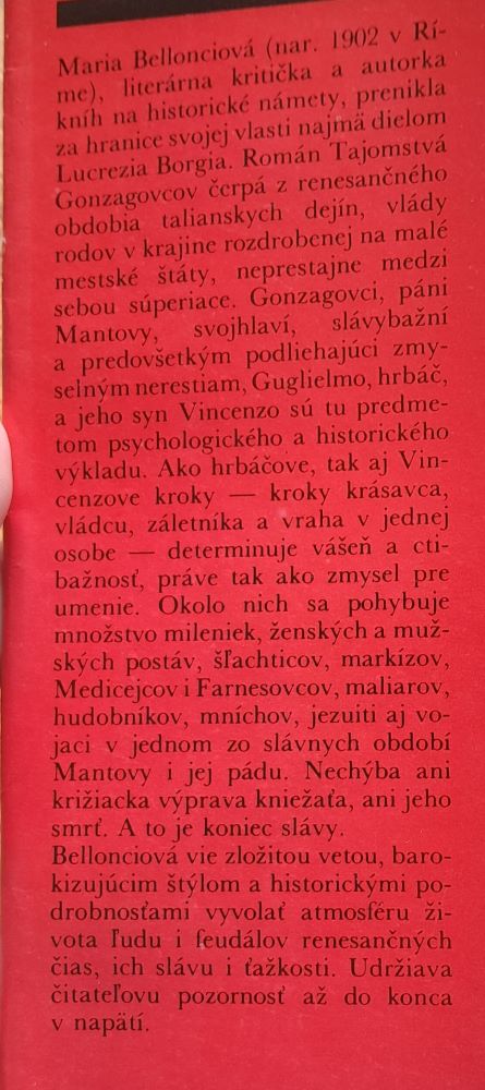 Tajomstvá Gonzagovcov / SPKK