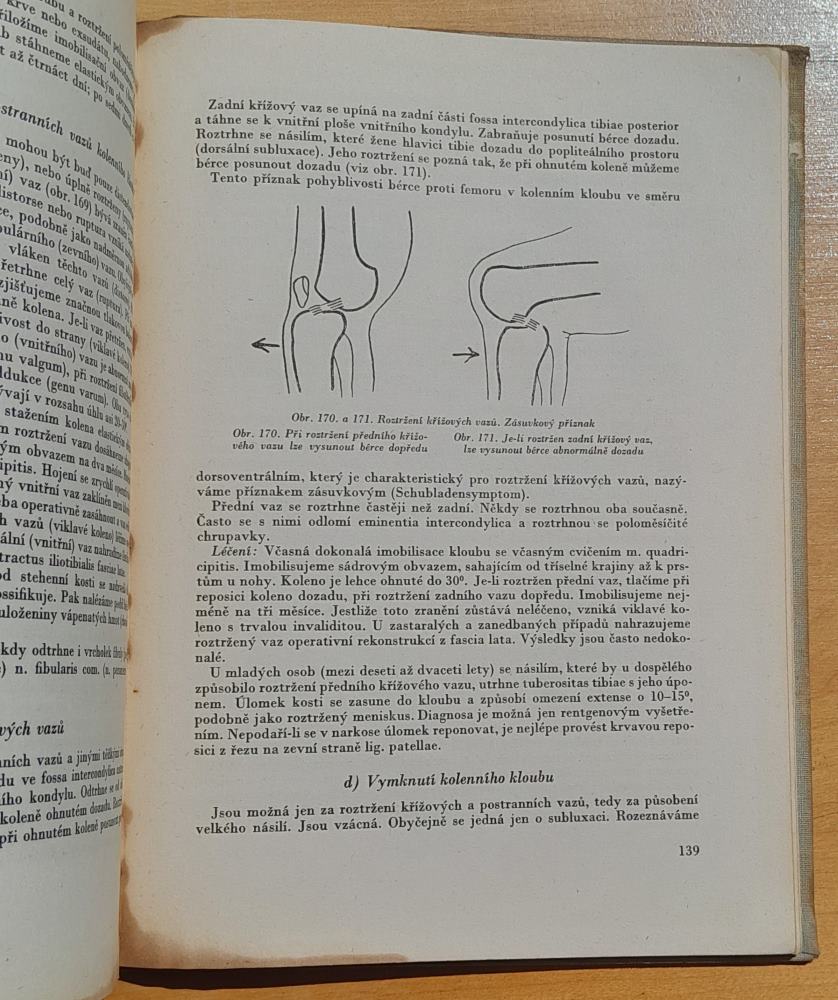 Úrazy kostí a kloubu / Část speciální / Vojenskozdravotnická knihovna sazek 10