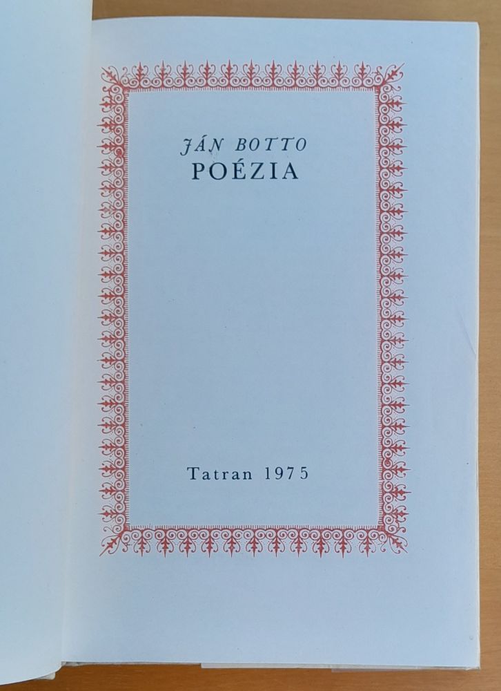 Poézia / Ján Botto