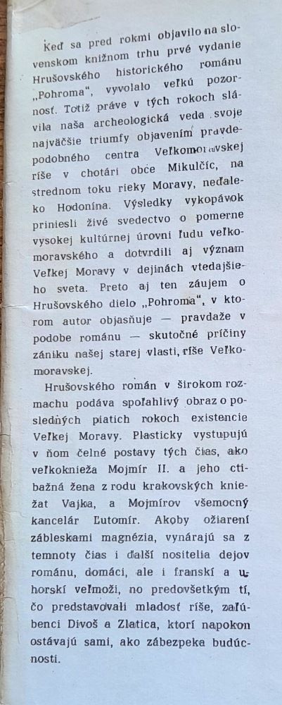 Pohroma / Román