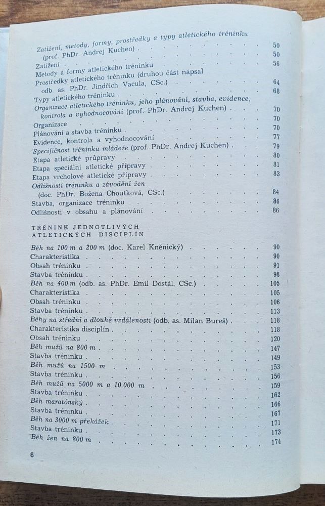 Trénink atletických disciplín