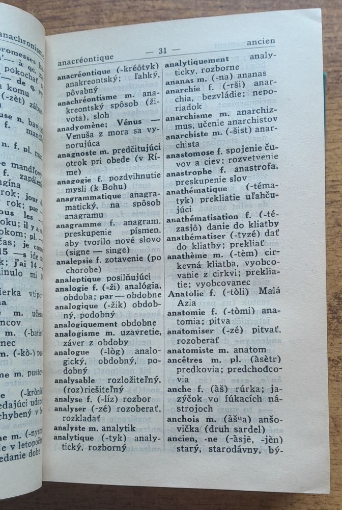 Slovník francúzsko slovenský / Dictionnaire francais-slovaque