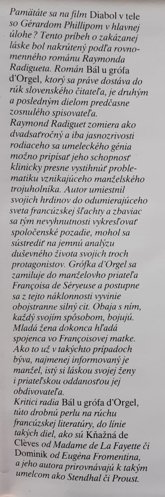 Bál u grófa dOrgel