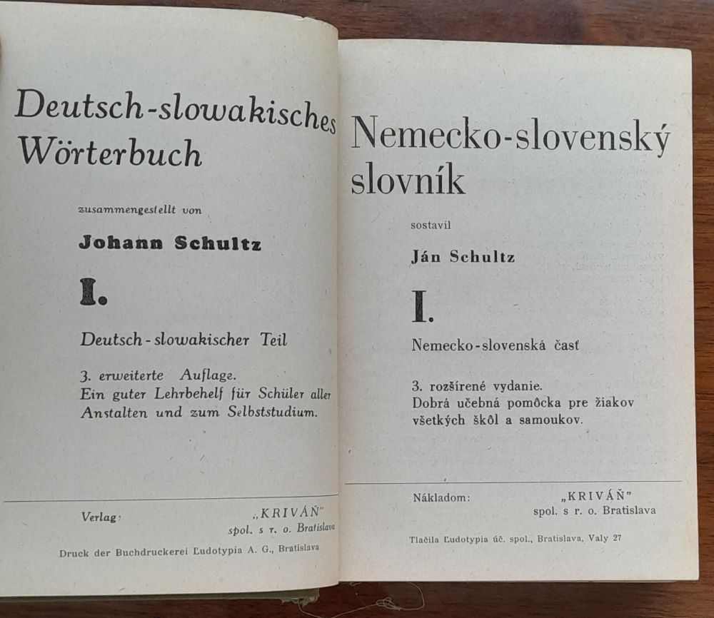 Slovník nemecko-slovenský / Worterbuch deutsch-slovakisch