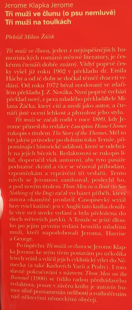 Tři muži ve člunu (nemluvě o psu), Tři muži na toulkách