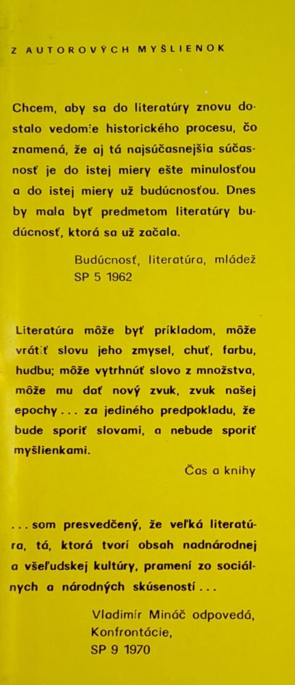 Živí a mŕtvi / Čítanie študujúcej mládeže