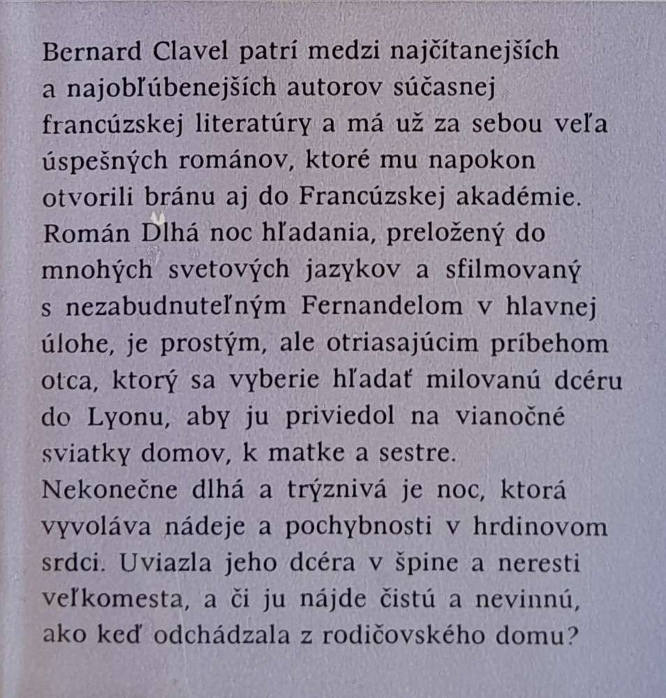 Dlhá noc hľadania / Edícia Máj