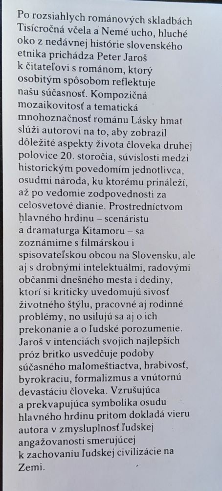 Lásky hmat / Nová próza