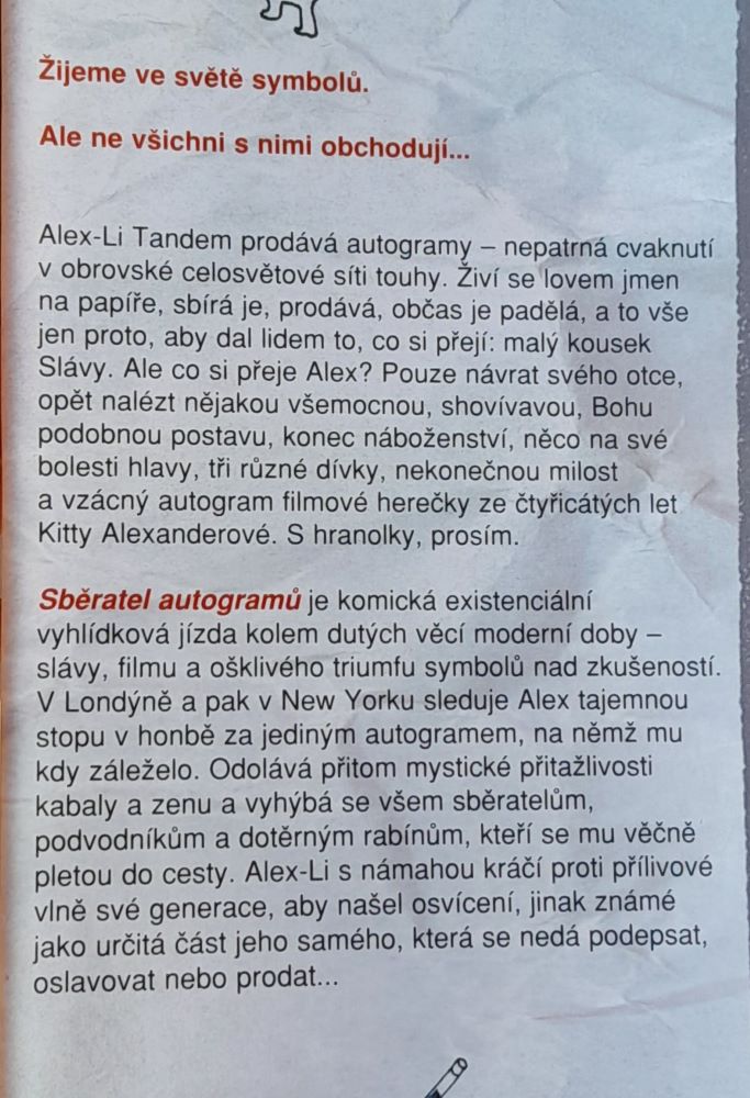 Sběratel autogramú