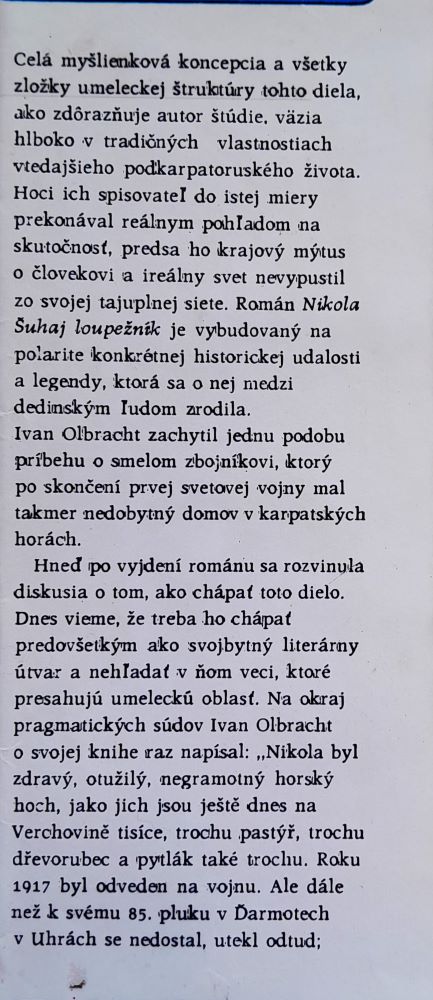 Nikola šuhaj loupežník / ČŠM