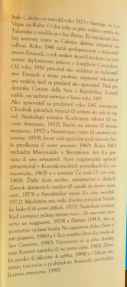 Keď cestujúci jednej zimnej noci... / Svetová knižnica SME 20. storočie - zväzok č. 38