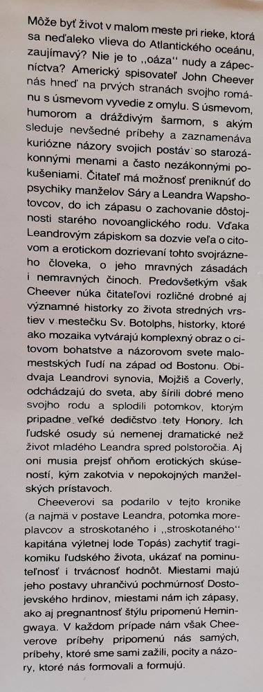 Kronika rodu Wapshotovcov
