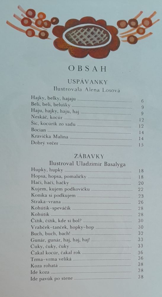 Hajušky - hajky / Bieloruské ľudové uspávanky, zábavky, hry, riekanky