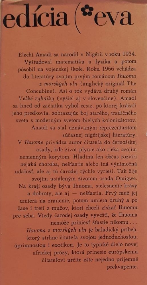 Ihuoma z morských vĺn / The Concubine / Edícia Eva