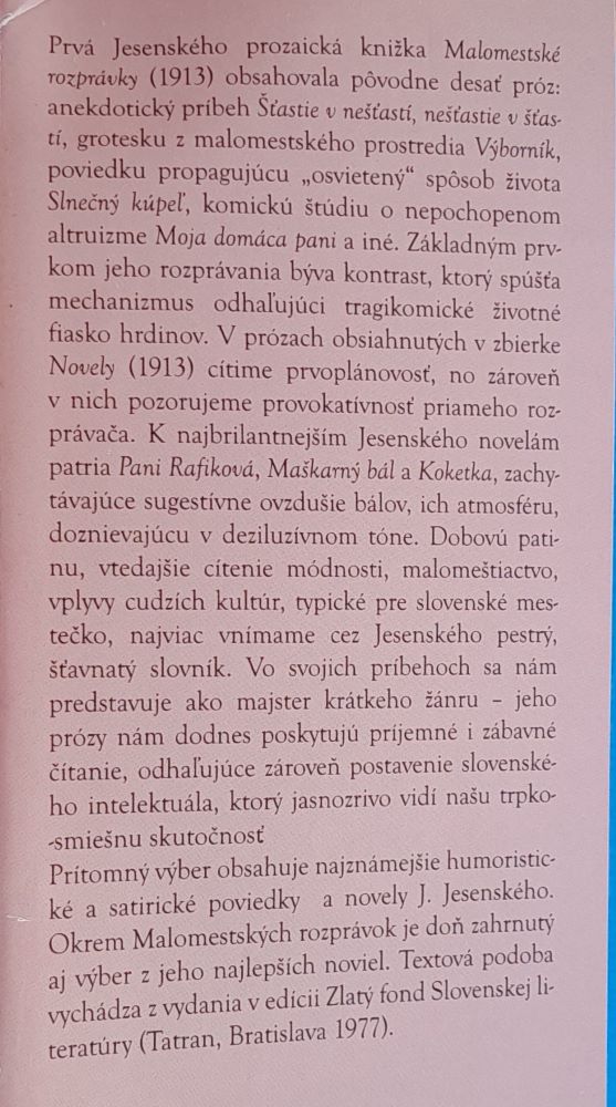 Malomestské rozprávky / Svetová knižnica SME 20. storočie - zväzok č. 48