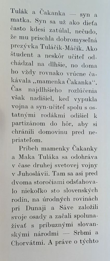 Tulák a Čakanka