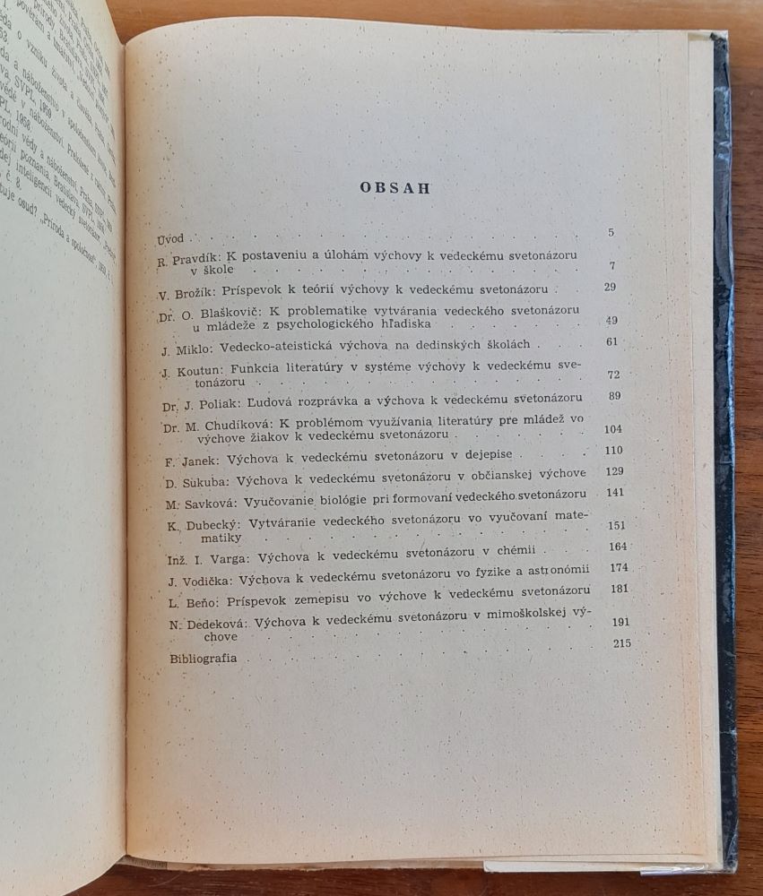 Výchova k vedeckému svetonázoru v škole / Knižnica metodických príručiek