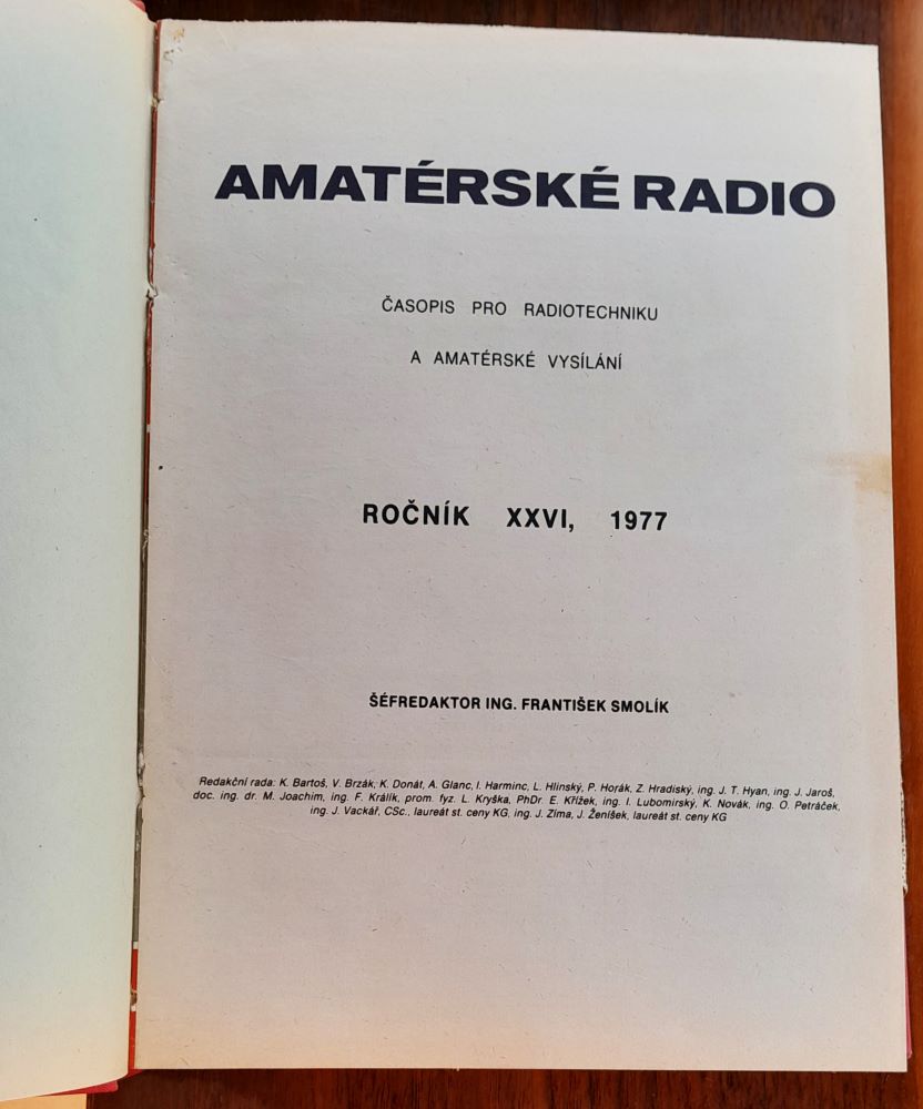 Amatérské radio / Časopis pro radiotechniku a amatérské vysílání