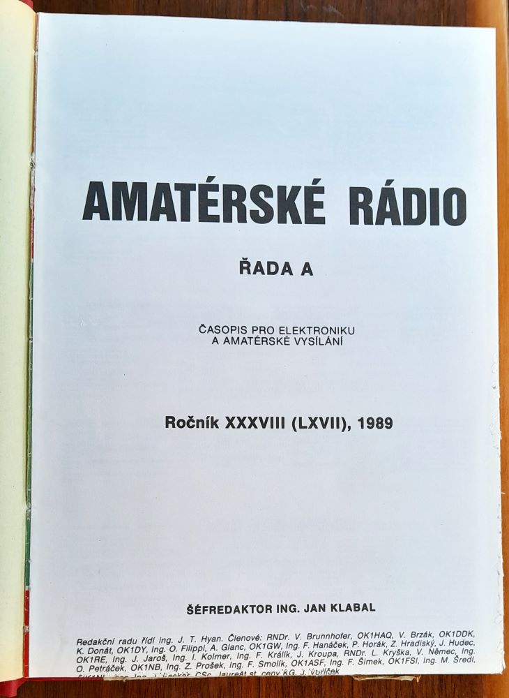 Amatérské radio / Časopis pro radiotechniku a amatérské vysílání / Řada A - Zviazaný mesačník Čísla 1, 2, 3, 5, 6, 7, 8, 9, 10, 11, 12 / Pro konstruktéry - Řada B - Zviazaný dvojmesačník 6 čísel