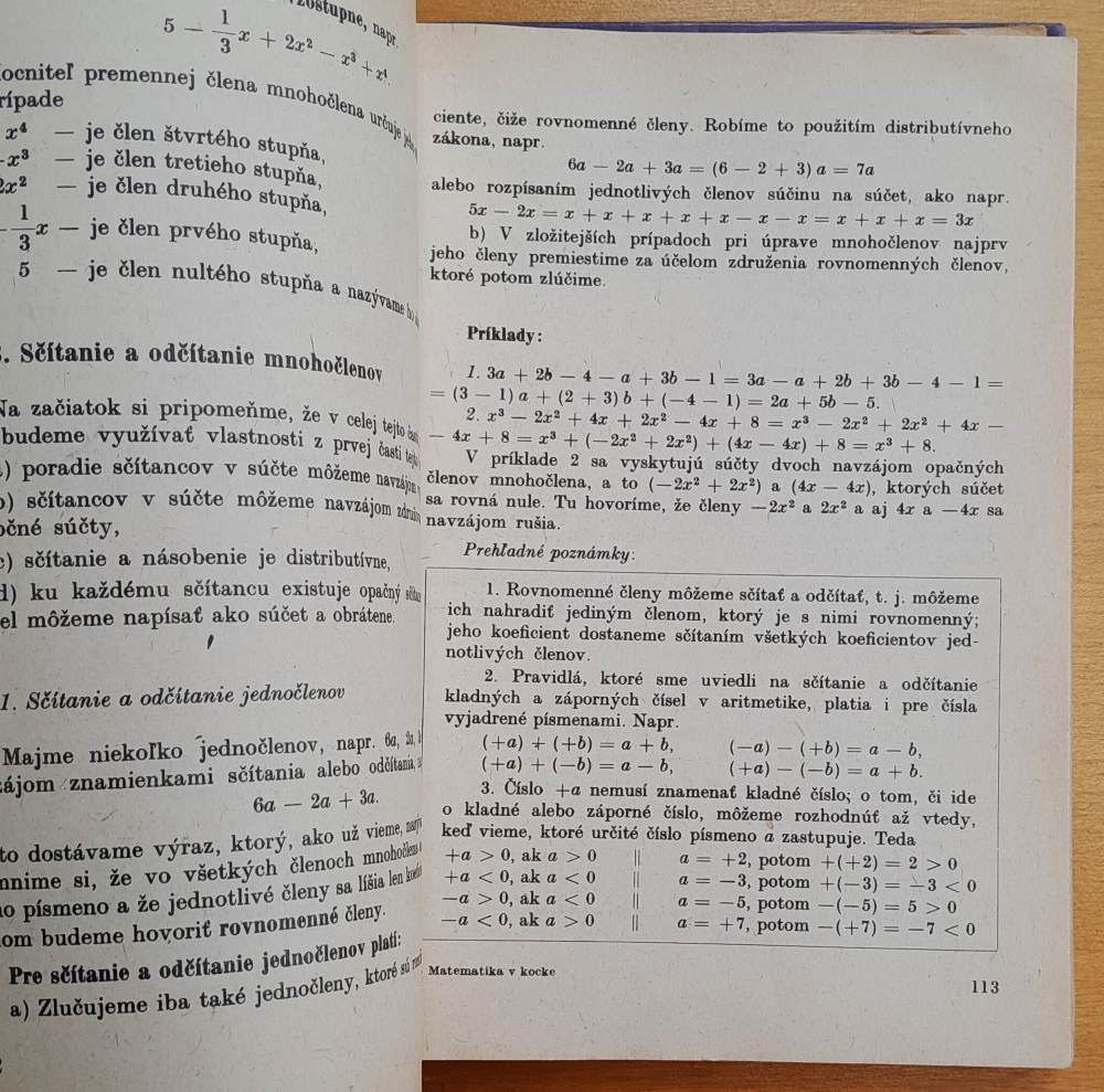 Matematika ZDŠ v kocke (učebnica)