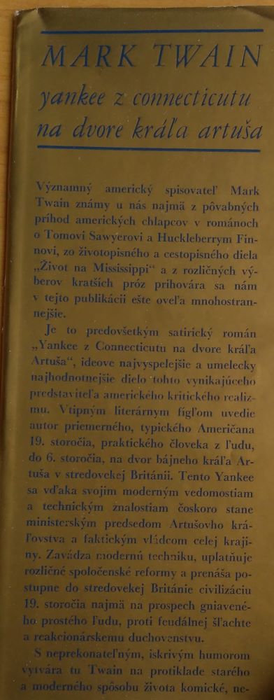 Yankee z Connecticutu na dvore kráľa Artuša / Hviezdoslavova knižnica