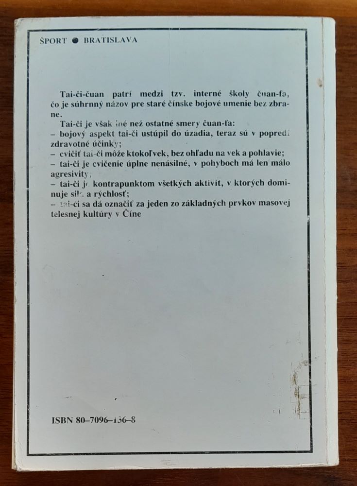Tai či čuan / Štýl Wu / Cvičenie pre zdravie a sebaobranu