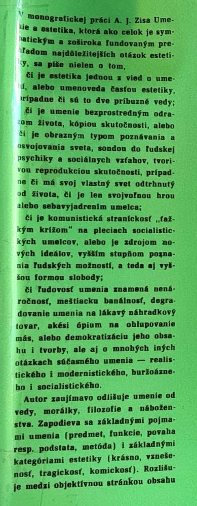Umenie a estetika / Človek a umenie