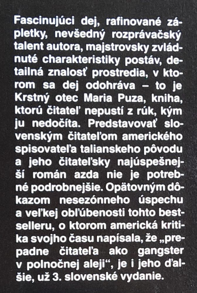 Krstný otec / Edícia Kométa