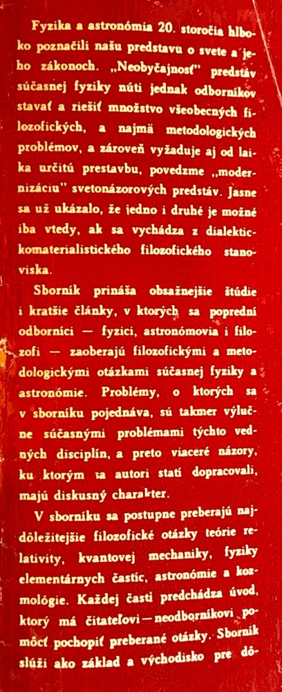 Filozofické problémy súčasnej fyziky a astronómie / Sborník