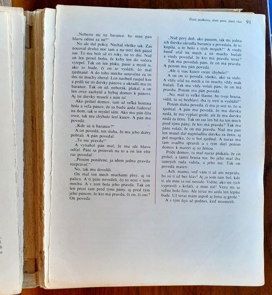 Zlatá podkova, zlaté pero, zlatý vlas II. / Čarovné rozprávky slovenského ľudu