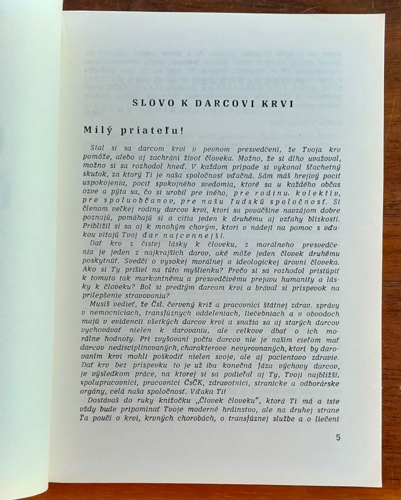 Človek človeku / Zdravotne-osvetová metodická pomôcka pre prednášateľov