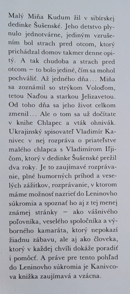 Chlapec a vták ohnivák - Vladimír Kanivec
