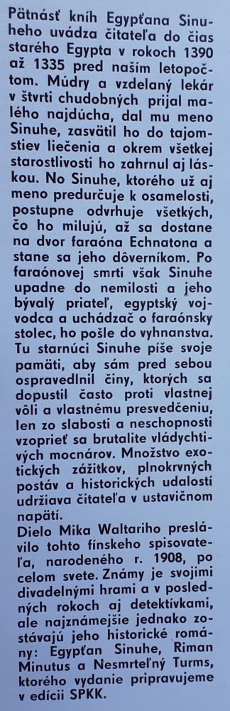 Egypťan Sinuhe I. II.
