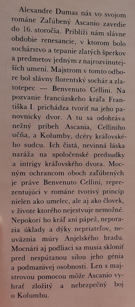 Zaľúbený Ascanio / Klub mladých čitateľov