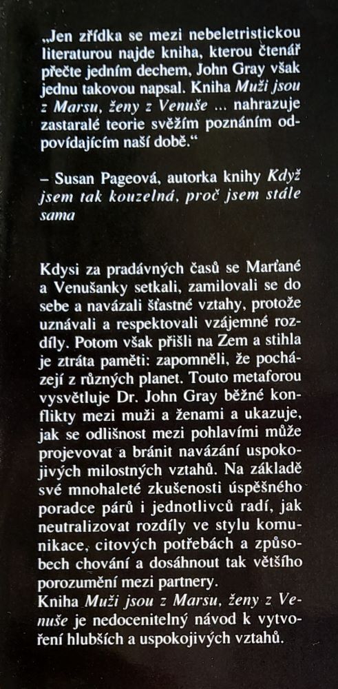 Muži jsou z Marsu, ženy z Venuše / Praktický návod, jak zlepšit vzájemné porozumění