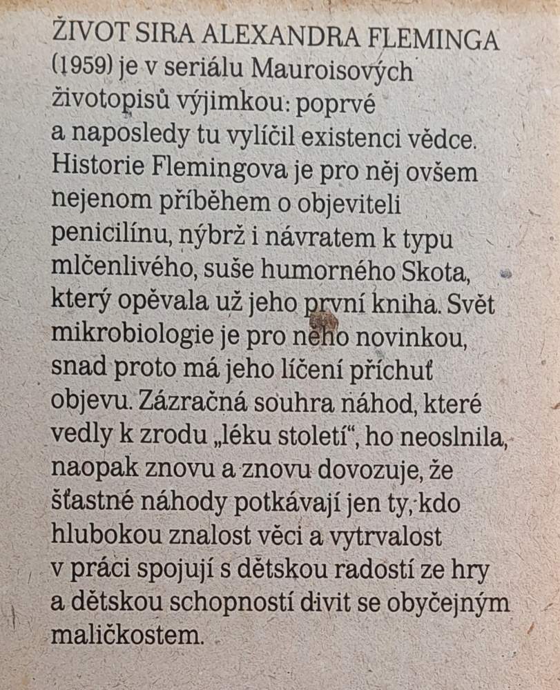 Život sira Alexandra Fleminga / La vie de Sir Alexander Fleming / Galérie moderních autorú