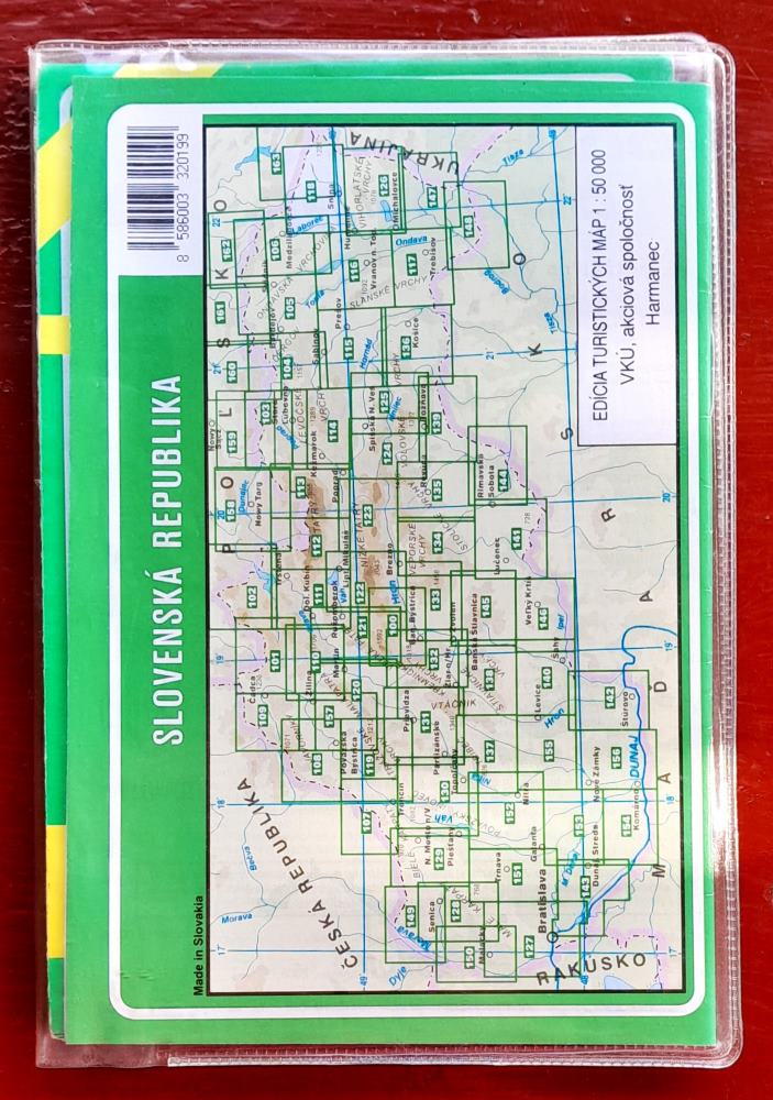 Bukovské vrchy / Turistická mapa / Mierka 1 : 50 000