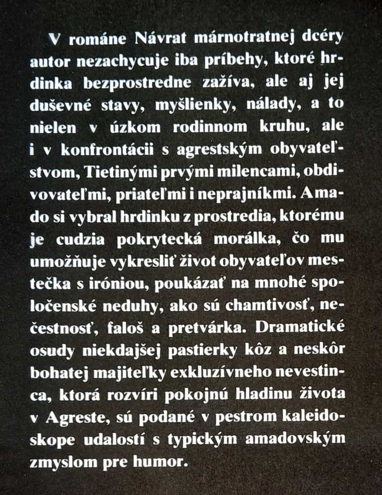 Návrat márnotratnej dcéry alebo Tieta z Agreste 2. / SPKK