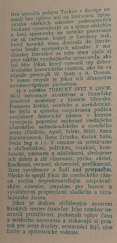 Turecký svet v Uhorsku (Jókai)