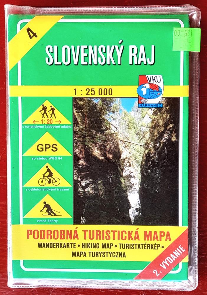 Slovenský raj / Podrobná turistická mapa / Mierka 1 : 25 000
