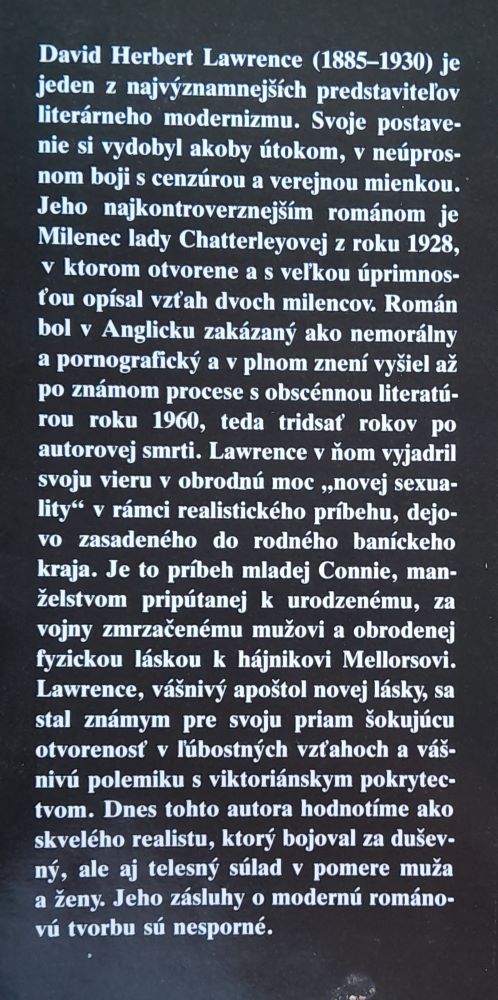 Milenec lady Chatterleyovej / SPKK