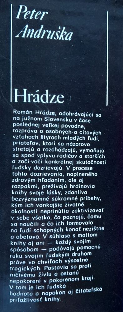Hrádze / Nová próza