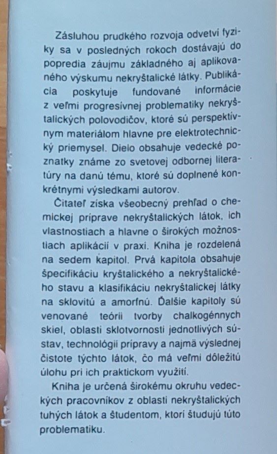 Nekryštalické polovodiče / Edícia Matematicko-fyzikílnej literatúry