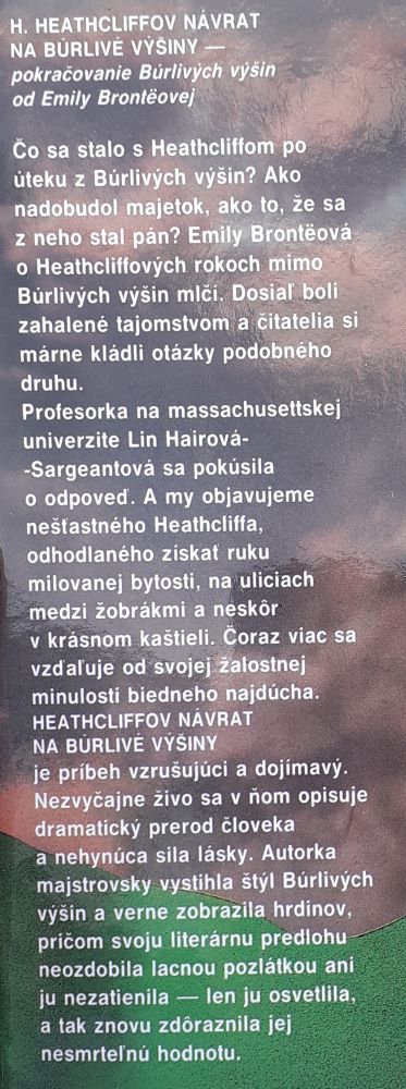 Heathcliffov návrat na Búrlivé výšiny